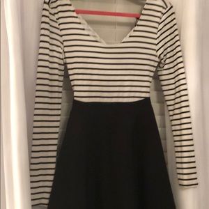Open Back Long Sleeve mini dress